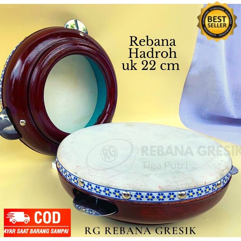 rebana ukuran 22 cm rebana hadroh model jepara rebana anak tk sd rebana terbangan kendang gendang