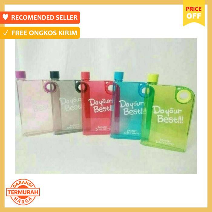 Botol Minum Gepeng , Botol Memo A5 Do Your Best - Bekal - Botol Minum & Termos