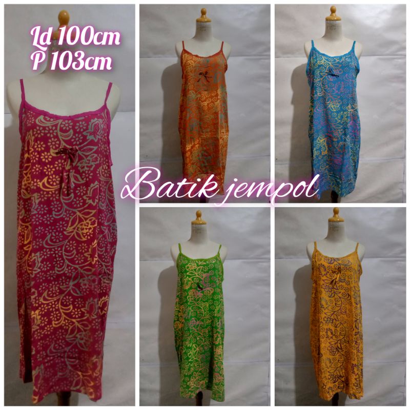 daster batik tali kecil motif bunga