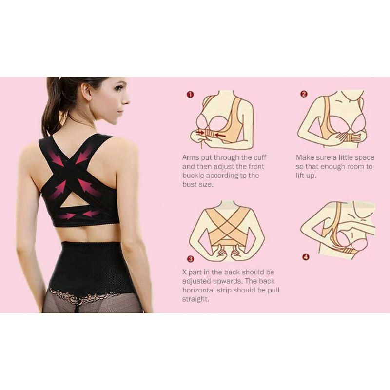 Korset Tali Penegak Punggung Premium Penyangga Body Harness Breast Support