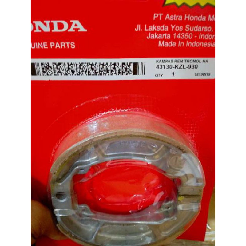Kampas rem belakang Scorpio,Vario,Vario 110 esp, beat karbu dll