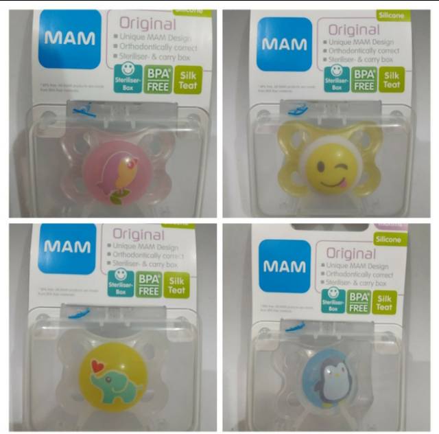 MAM Orthodontic Pacifier Original 0m+ Baby Soother Empeng Bayi