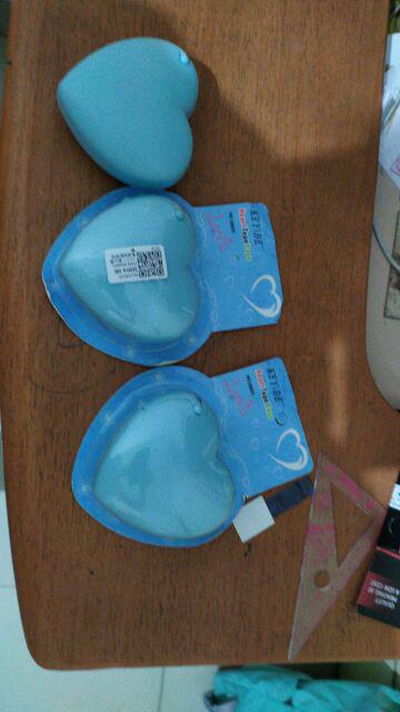 Dispenser/tempat Isolasi Mini Bentuk Hati Kecil Bahan Plastik, Praktis & Tahan Lama, Warna Acak