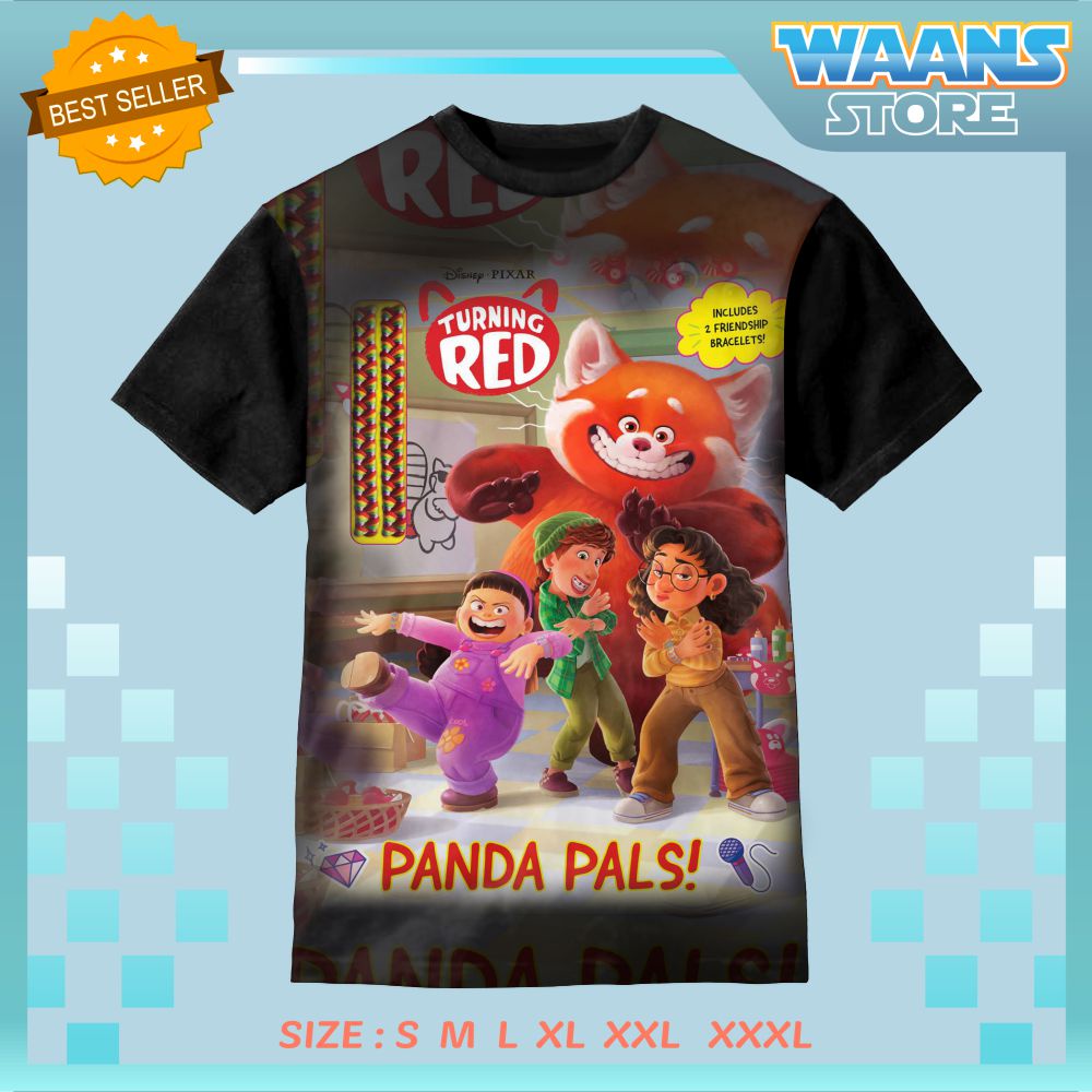 Kaos Baju Anak Disney pixar turning red panda pals