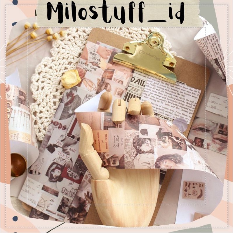 

[MILOSTUFF_ID] Sticker Vintage Aesthetic Untuk Jurnal DIY Scrapbook--MS0119