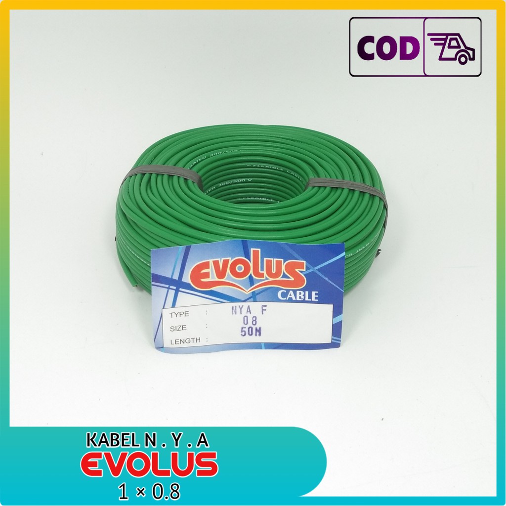 EVOLUS Kabel NYAF 1 x 0.8 - 50 Meter