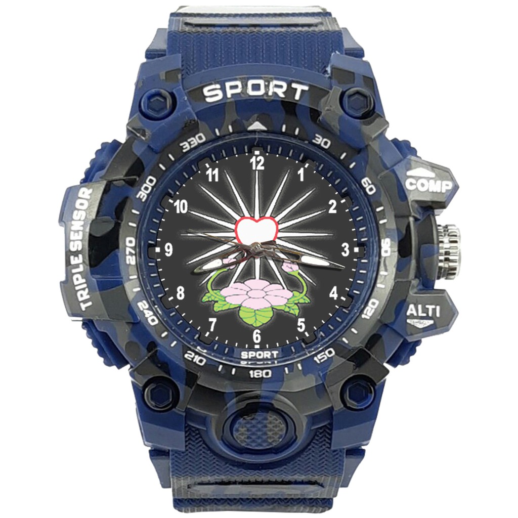 {Istimewa} Jam Tangan PERSAUDARAAN SETIA HATI TERATE - SH 1 Biru Army Water Resistant