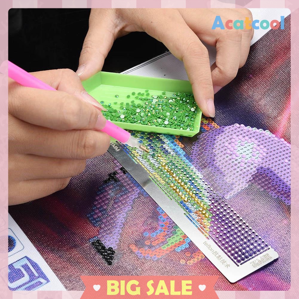 Stainless Steel Diamond Painting Ruler for DIY Sewing Embroidery Patchwork