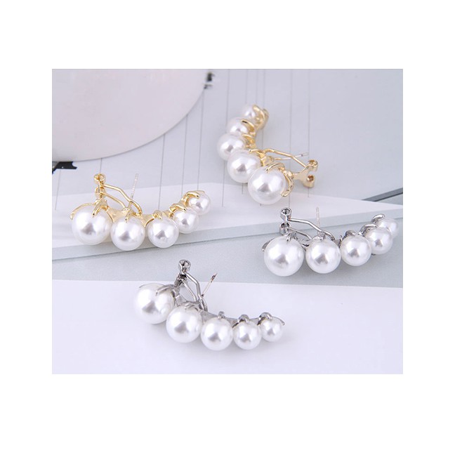 LRC Anting Tusuk Fashion Size Pearl Earrings A59178