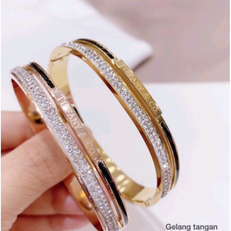 Gelang Titanium stainless steel Premium anti karat Anti Alergi Bracelet titanium ori gtt-0020