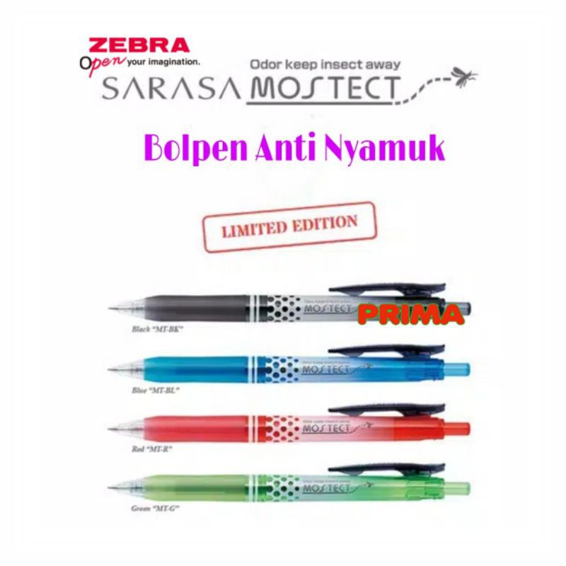 

BOLPEN SARASA ANTI NYAMUK - SARASA MOSTECT (TERSEDIA SEMUA WARNA)