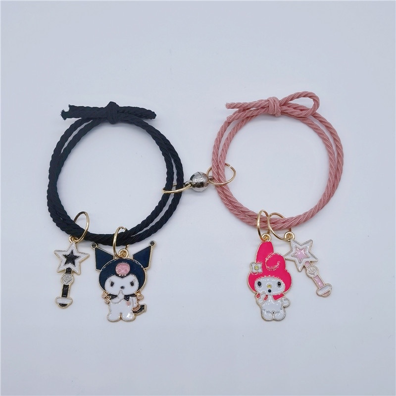 AZ119 【Barang spot 】Gelang Couple Thalita Tali Isi 2 Magnet Attract persahabatan Tangan Wanita Bracelet