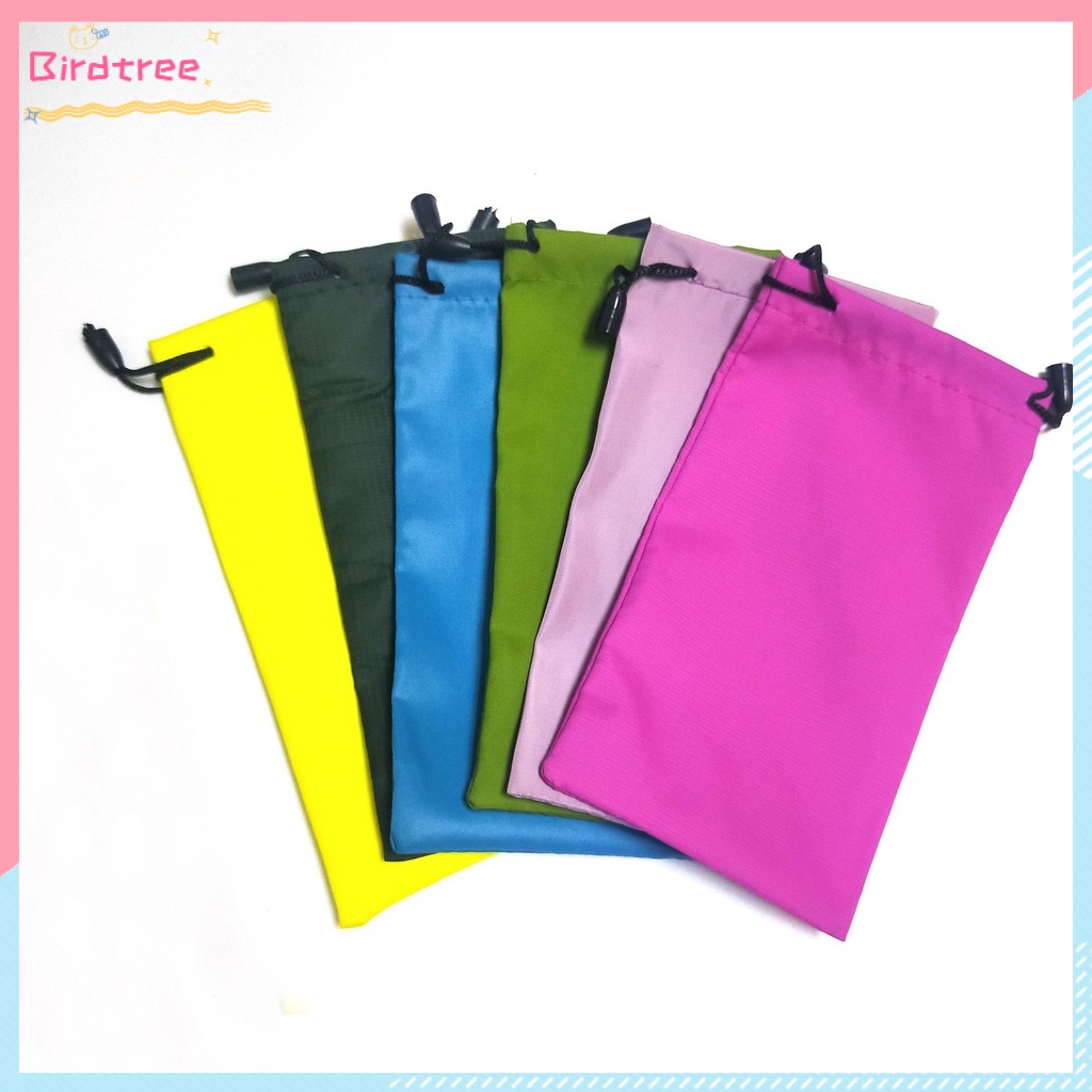 1pc Casing Kacamata Unisex Lembut Portabel Tas Kacamata Kacamata Optik Warna Solid