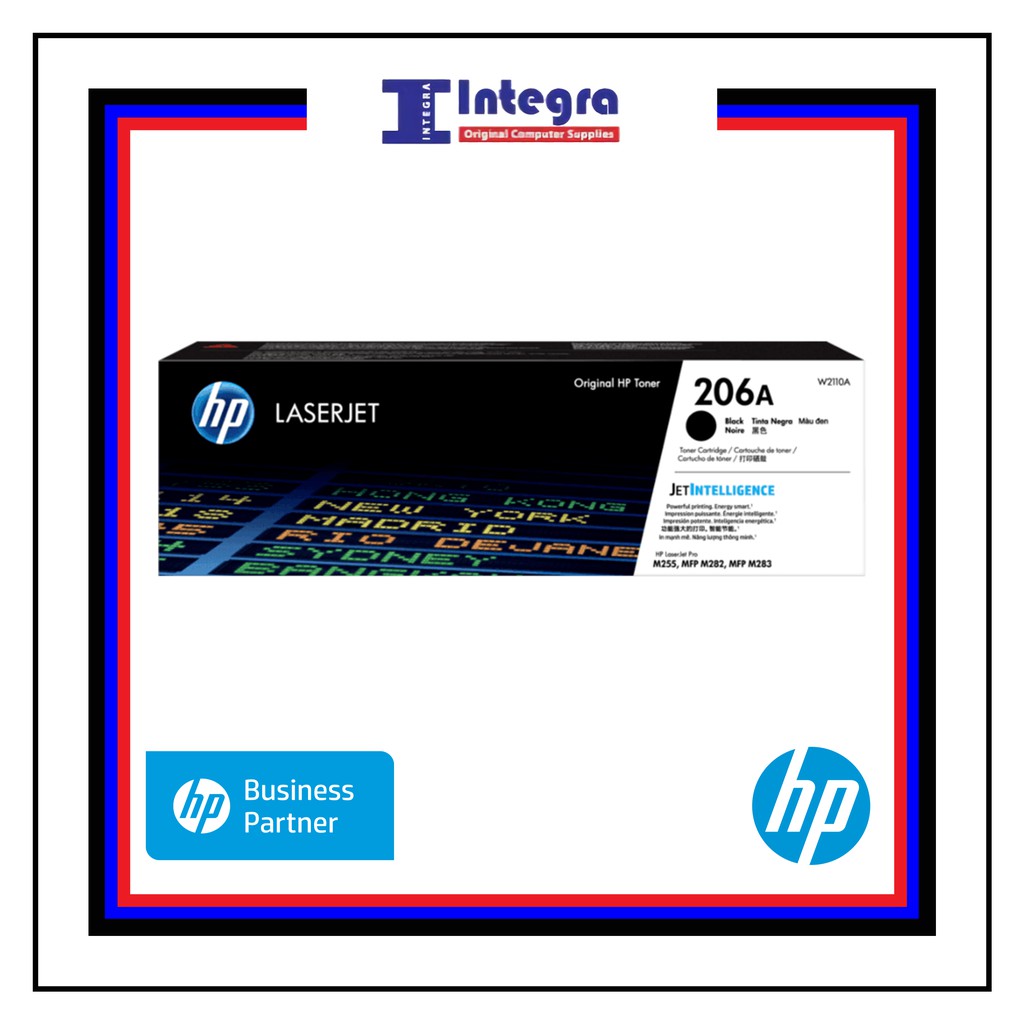 Toner HP 206A Black Original LaserJet Cartridge 206 A - W2110A