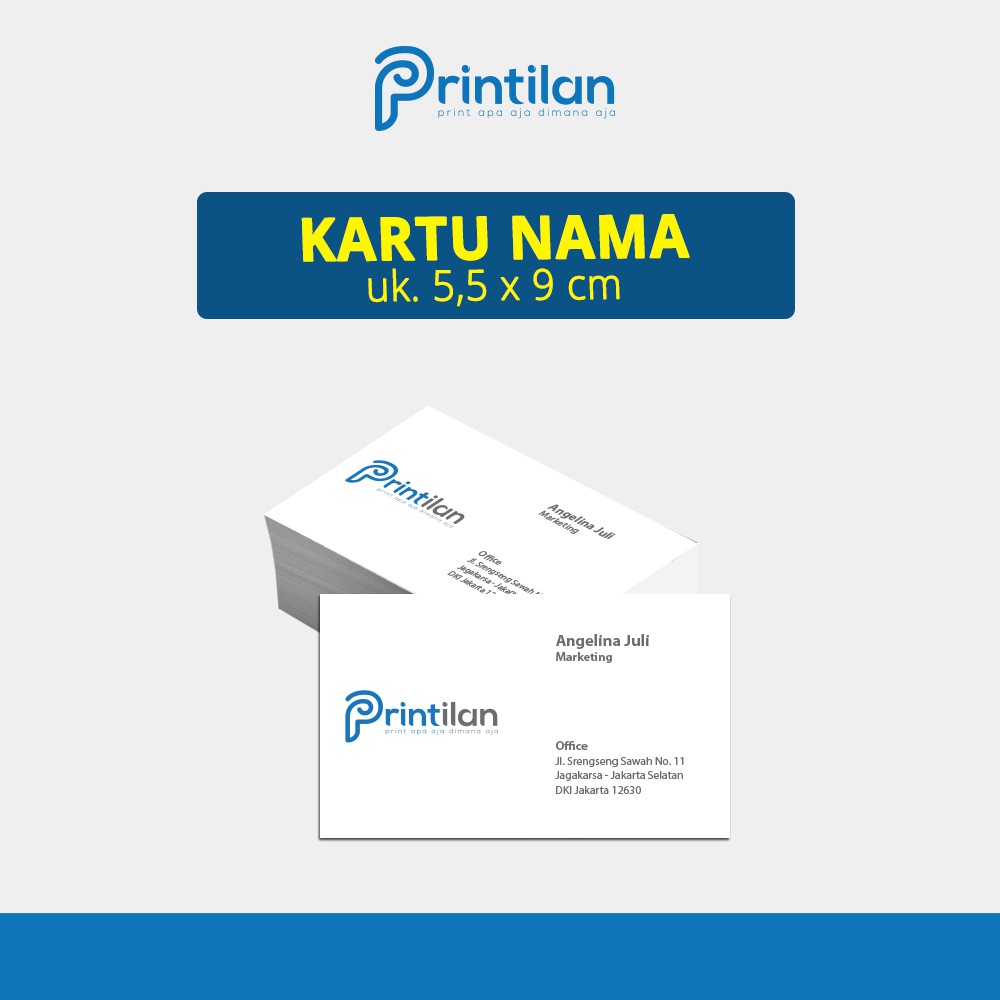 

Cetak Kartu Nama 1 Sisi