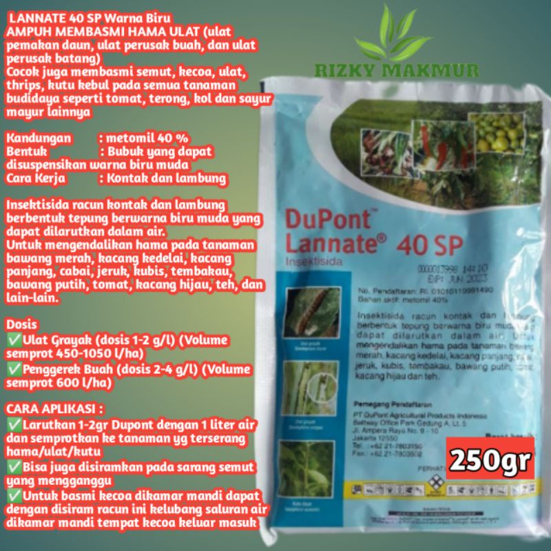 insektisida lannate 40sp 250 gram