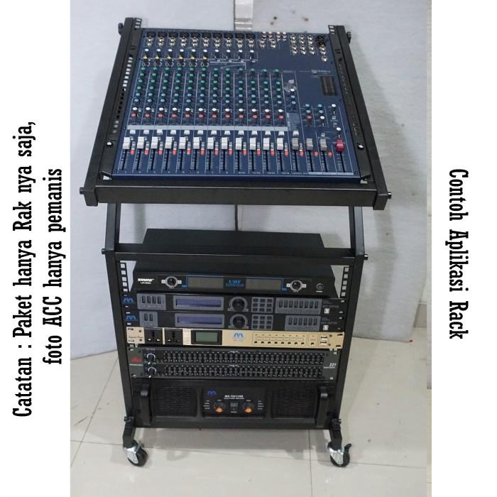 Rak Power Mixer Audio 10 U / Rak Tempat Power Acc Sound System Rack