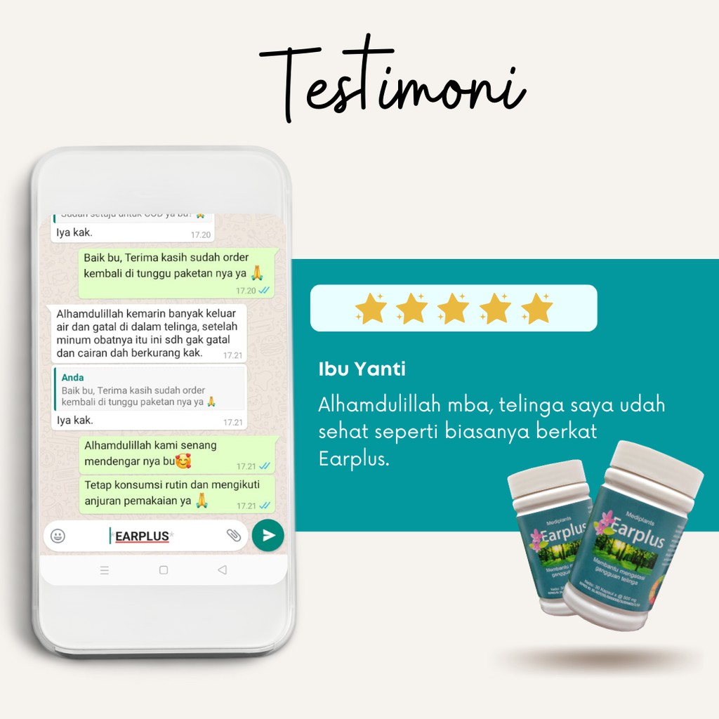 EARPLUS Obat Herbal Infeksi Telinga dan Telinga Congek Anak &amp; Dewasa