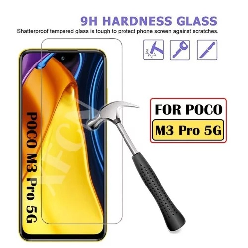 KOREAN Tempered Glass Xiaomi Poco M3 PRO 6.5 INCH Anti Gores Kaca Poco M3 PRO Screen Guard 2.5D 9H