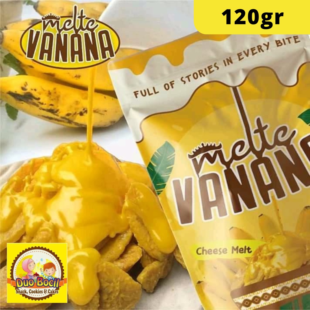 

Keripik Pisang Kepok Lumer Melte Vanana [120g] Asli Lampung - Duo Bocil Snack