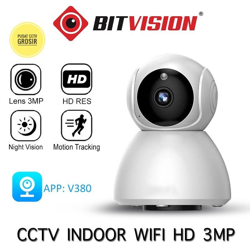 ip Cam Kamera Cctv Full HD Wireless Cctv Portabel Wifi Snowman