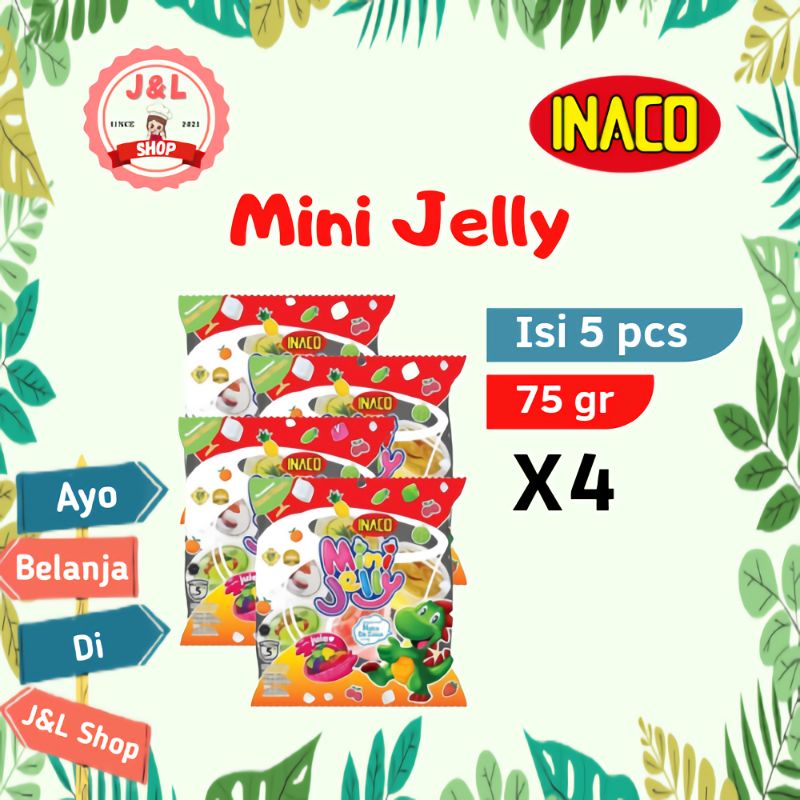 Ager Jelly Inaco 4 x 5 pcs / Inaco Jelly isi 5 pcs x 4 Aneka Rasa Buah