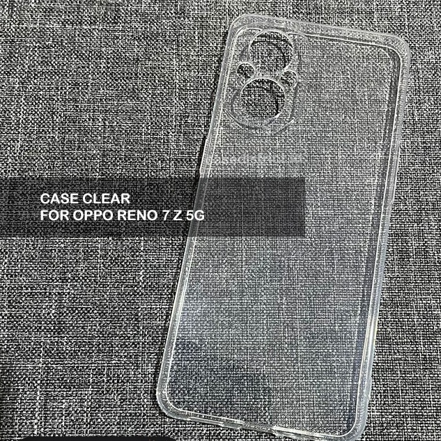 OPPO RENO 7 4G RENO 7 5G RENO 7Z 5G CASE CLEAR BENING SILIKON KARET SOFTCASE TRANSPARAN CASING PROTECT CAMERA COVER PELINDUNG KAMERARENO 7 Z 5G