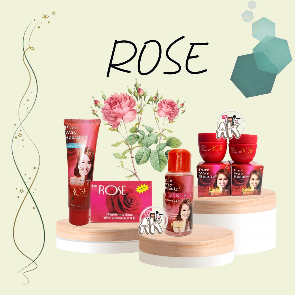 Cream Rose siang / malam / sabun / toner