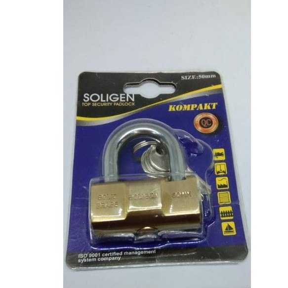 gembok viro 50mm soligen/gembok pagar rumah motor