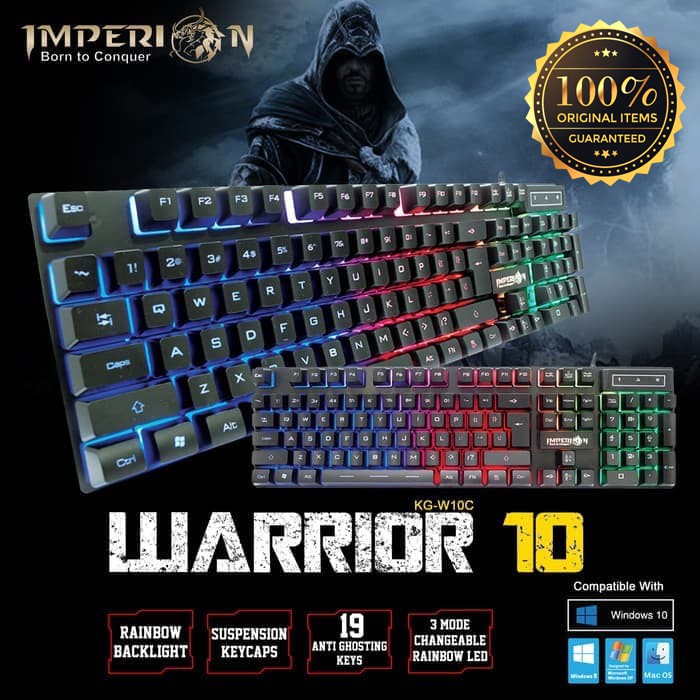 Keyboard Gaming Imperion Warrior 10 KG-W10C Resmi Original