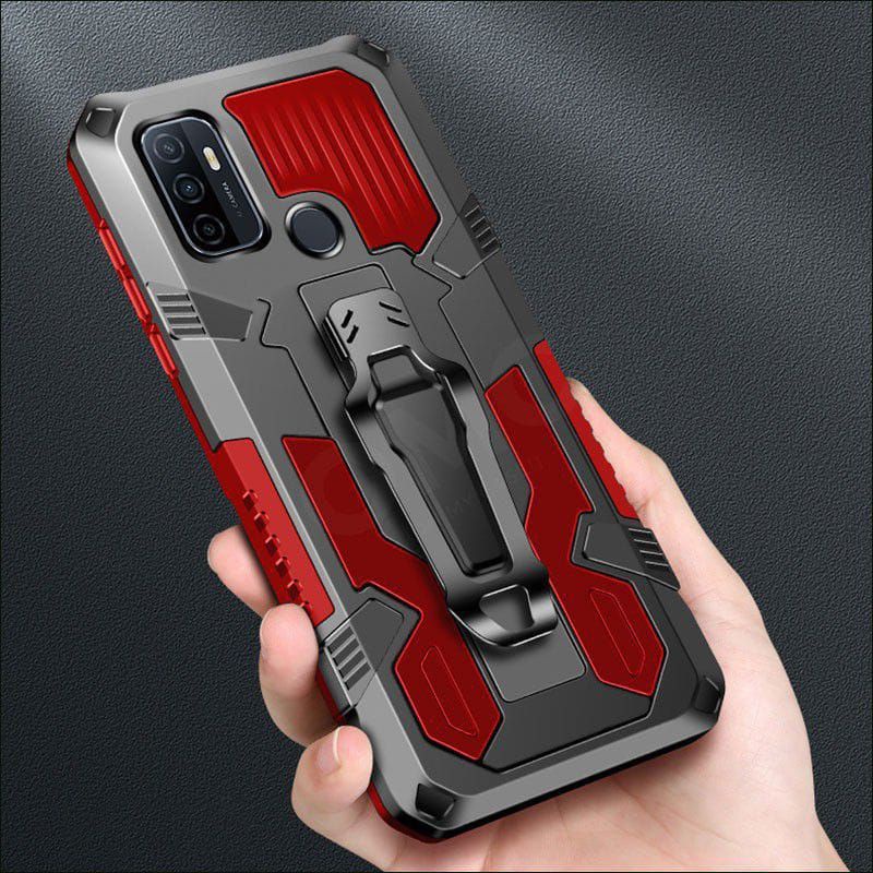 CASE  CRYSTAL PHANTOM TRANSFORMER ROBOT IRONMAN KICKSTAND VIVO Y17, VIVO Y19, VIVO Y20 HITAM, VIVO Y
