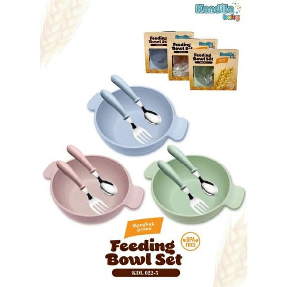 Kandila Fedding Bowl Set KDL022-5 - Mangkok Mpasi Bayi Set