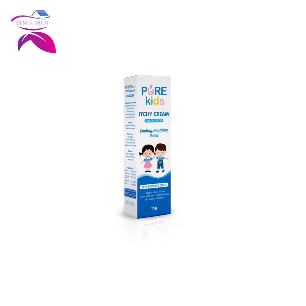 Pure Kids Itchy Cream 15gr Krim Gatal / Bentol &amp; Biang Keringat pada Bayi