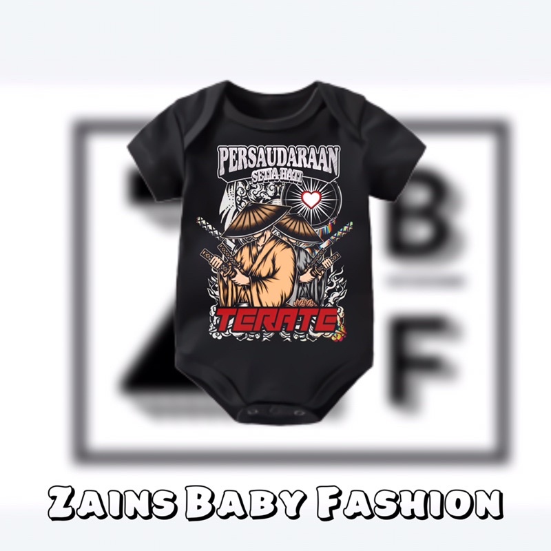Kaos baju bayi Silat PSHT PERSAUDARAAN SETIA HATI TERATE jumper baby kids pendek tulisan usia 0 1 2 