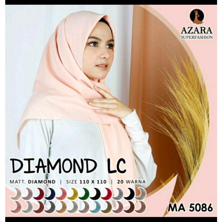 jilbab segi empat diamond LC azara
