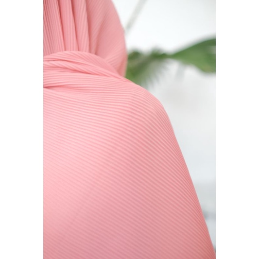 Pashmina Full Plisket Lidi (Free Pouch) | Pleated Shawl 180x75cm | ORI 100% Alena Hijab