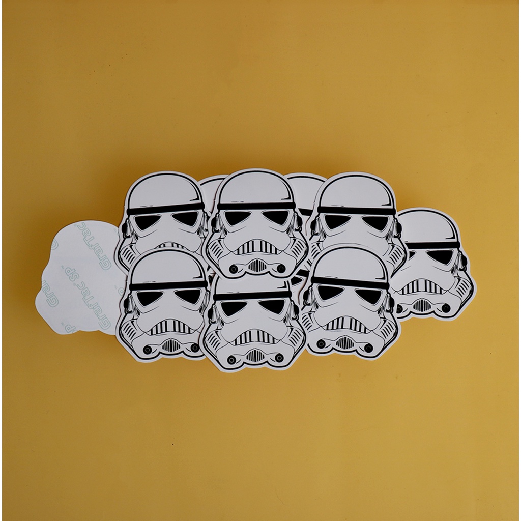 STIKER GRAFTAC - STAR WARS HELMET - STIKER AESTHETIC LAPTOP, AKSESORIS HP, ANTI AIR, MOTIF,HELM.