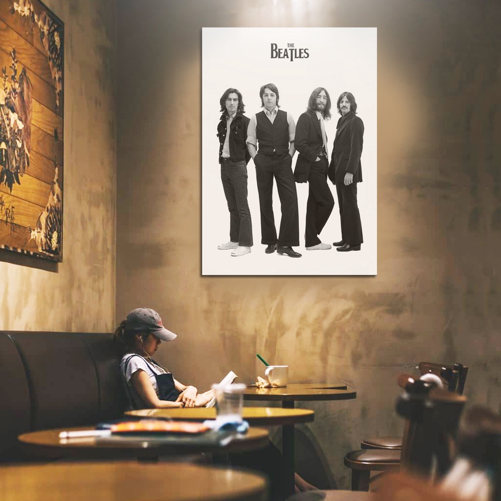 Vintage Foto The BEATLES Poster Jumbo Besar Art Paper Band Klasik Hiasan Dinding Gambar Grup Musik C
