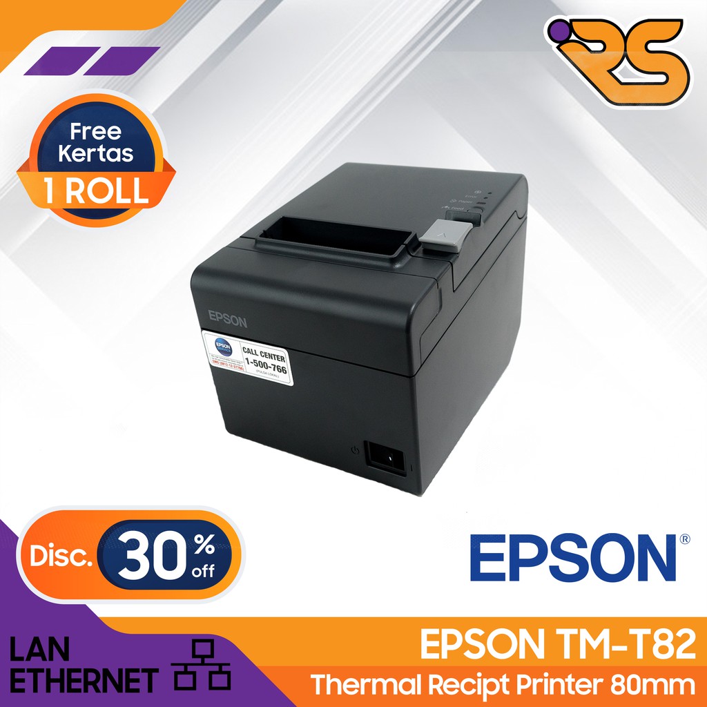 PROMO EPSON TMT82 | TMT 82 | TM-T82 USB/LAN PRINTER POS KASIR THERMAL