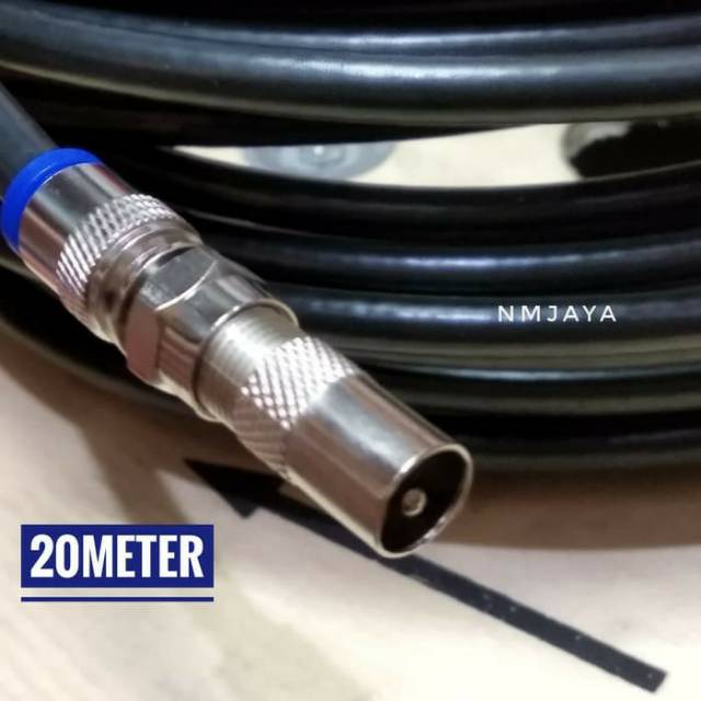 Kabel RG6 TV Coaxial Belden 20meter  siap pakai