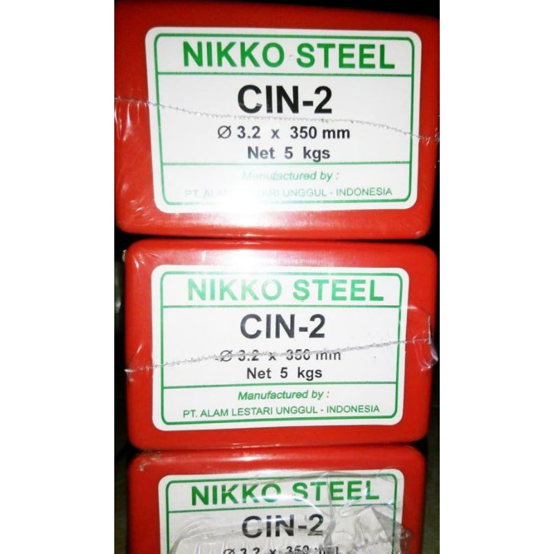 Kawat las NIKKOSTEEL CIN 2 & NS-8943 Cast Iron & Cor Ancuran  dia 3.2MM