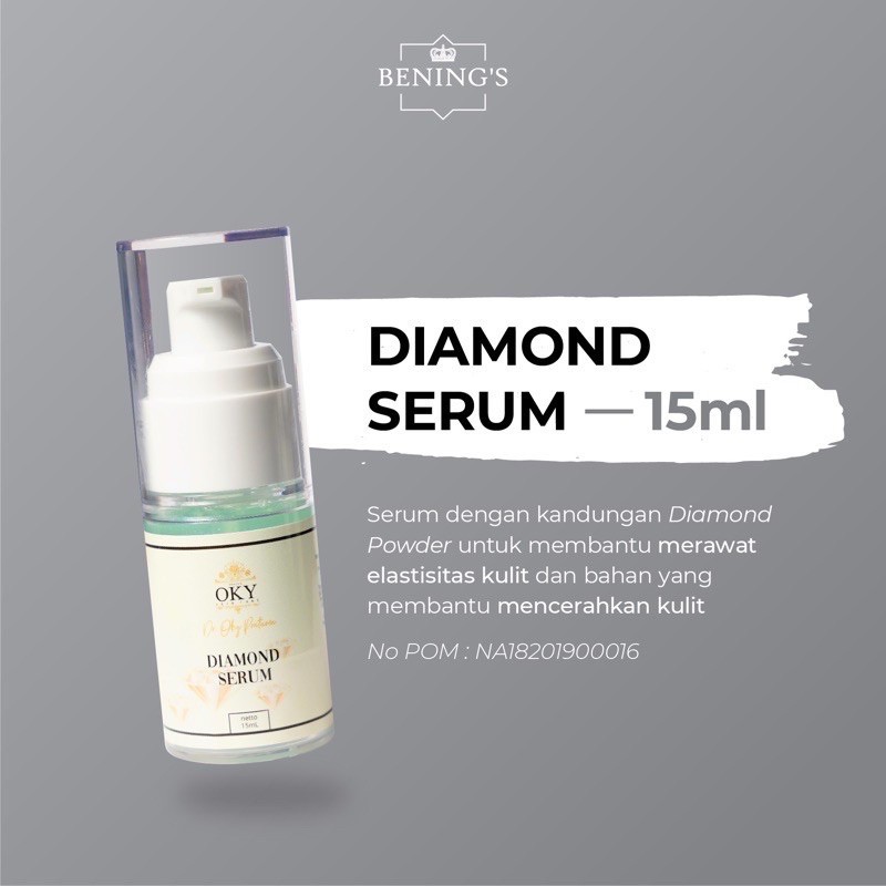 BENING'S DIAMOND SERUM | MENCERAHKAN, MELEMBABKAN &amp; ANTI PENUAAN I FREE GIFT SIAP KIRIM SELURUH INDONESIA