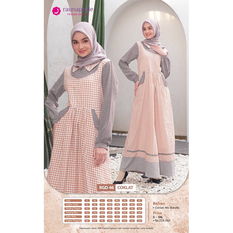 Rauna Gamis Katun / GD- 46 / Fashion Muslim