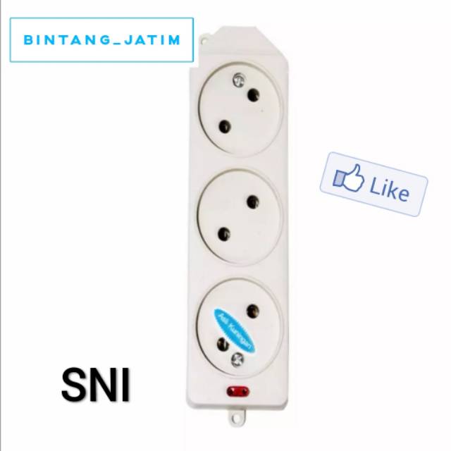 stop kontak tipis/ socket gepeng / colokan listrik