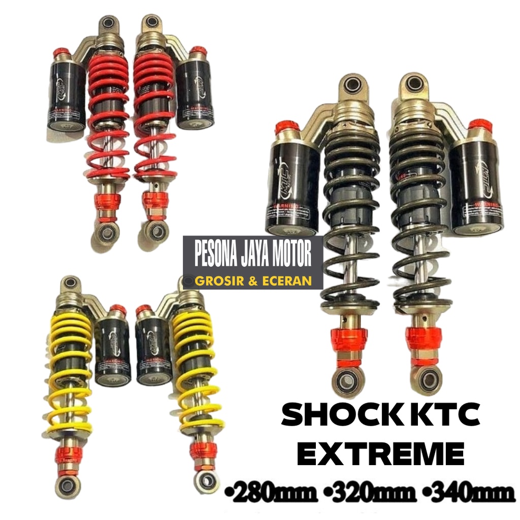 Shock Ktc Shockbreaker Ktc Extreme Shock Tabung 280 320 340 Jupiter,Vega,Fizr,Rx King,Tiger,Megapro,Kharisma,Supra,Blade,Revo Dan Motor Lain Nya