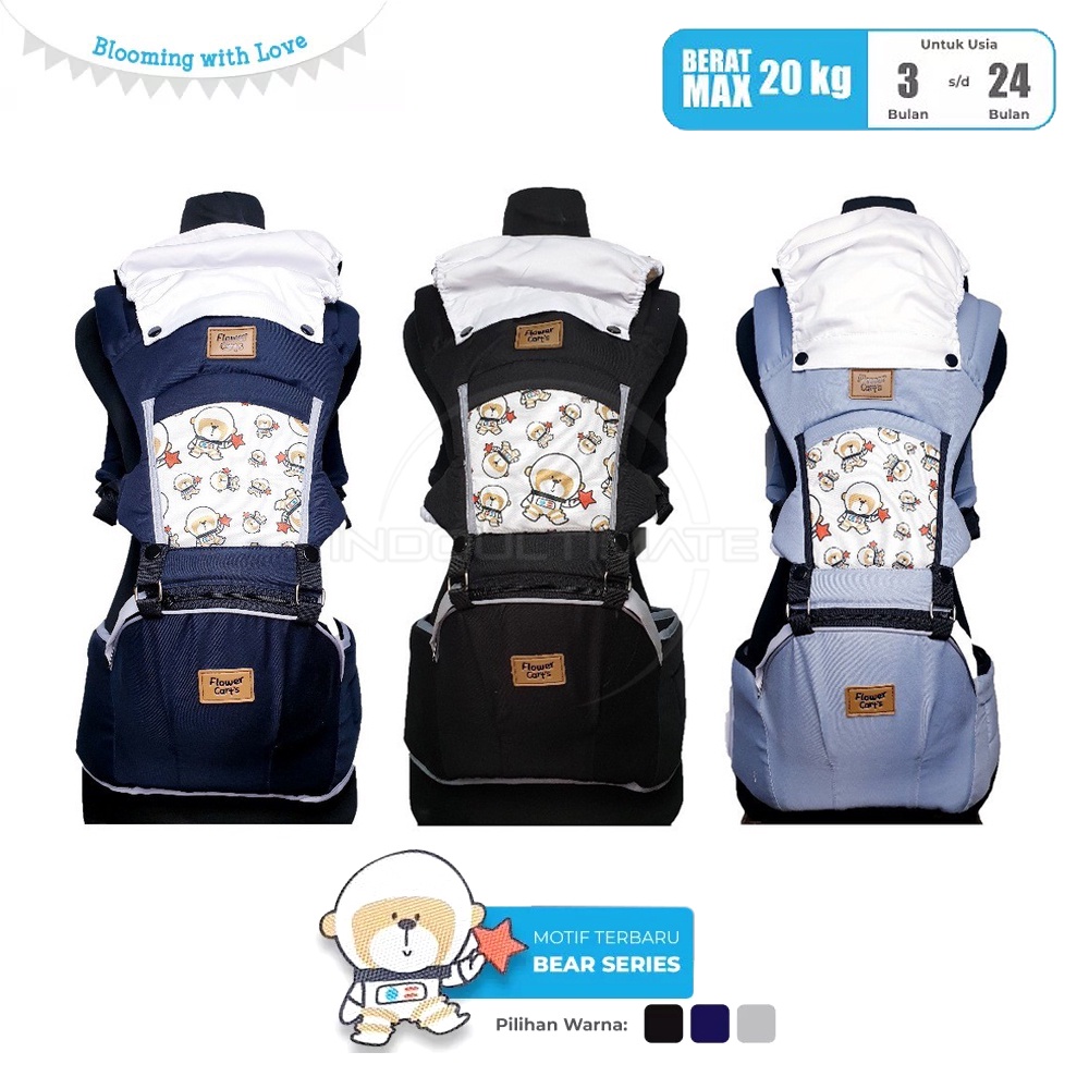 Promo 7.7 6in1 Way Gendongan Hipseat Bayi  BY-7077 FLOWER CART'S Gendongan Depan Anak Multifungsi Gendongan Anti Capek Baby Carrier Gendongan Multifungsi Gendongan Carrier Bayi