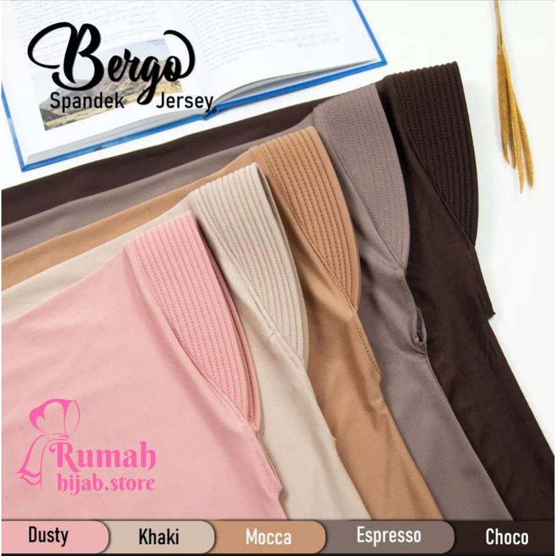 Jilbab Bergo Hamidah Jersey | Bergo Sport Jersey Premium/hijab instan jersey/hijab bergo/bergo hamidah/jilbab polos-5