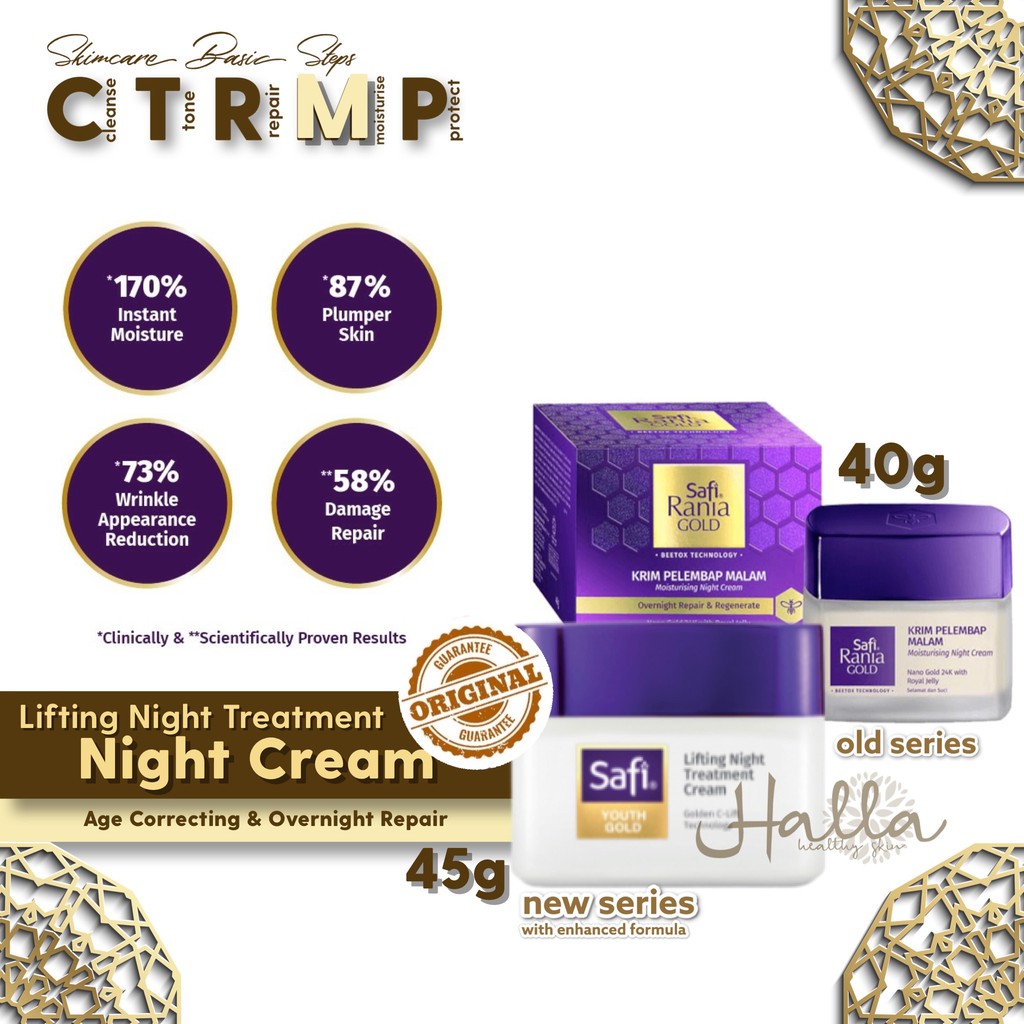SAFI Malaysia | Safi Night Cream Rania Gold 40gram