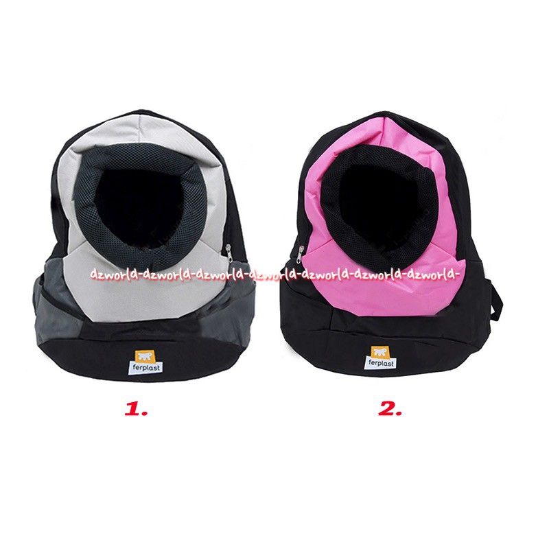 Ferplast Pets Bag Pack  Size S Tas Ransel Untuk Anjing Kucing Hewan Kecil
