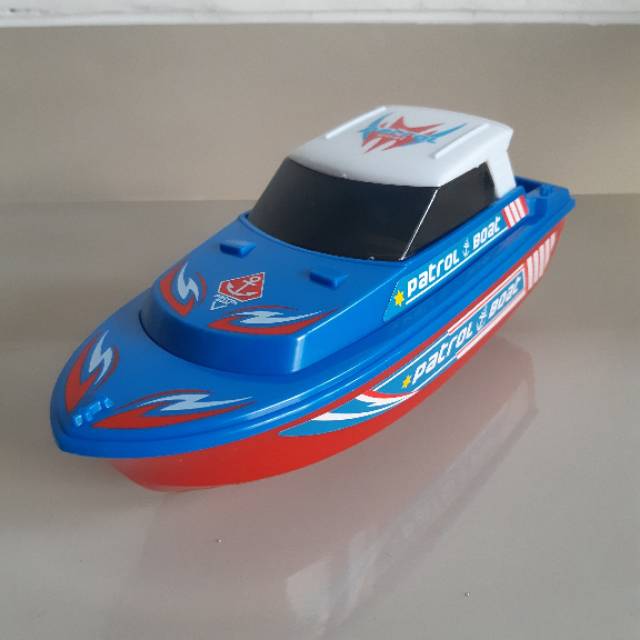 Mainan Speed Boat Baterai Edukatif - Perahu Air Anak Edukatif Batre